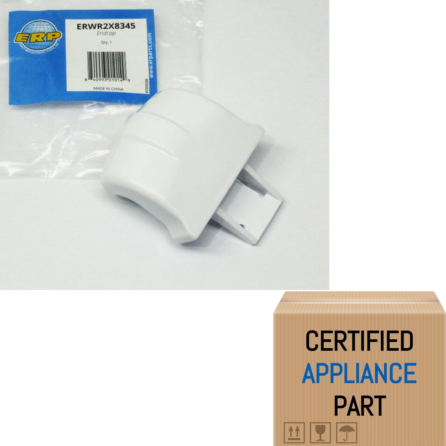 A3 Refrigerator Door Shelf End Cap Support for RCA WR2X8345 AP2060073 PS298977