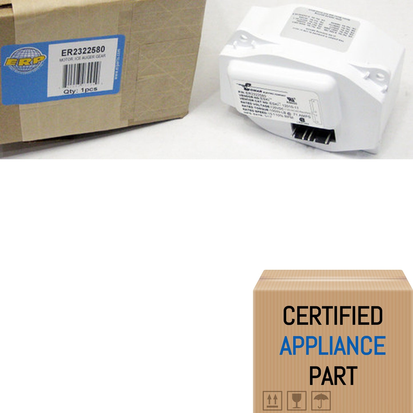 A6 Exact 2322580 Refrigerator Ice Auger Gear Motor for Admiral W10822606 AP59851