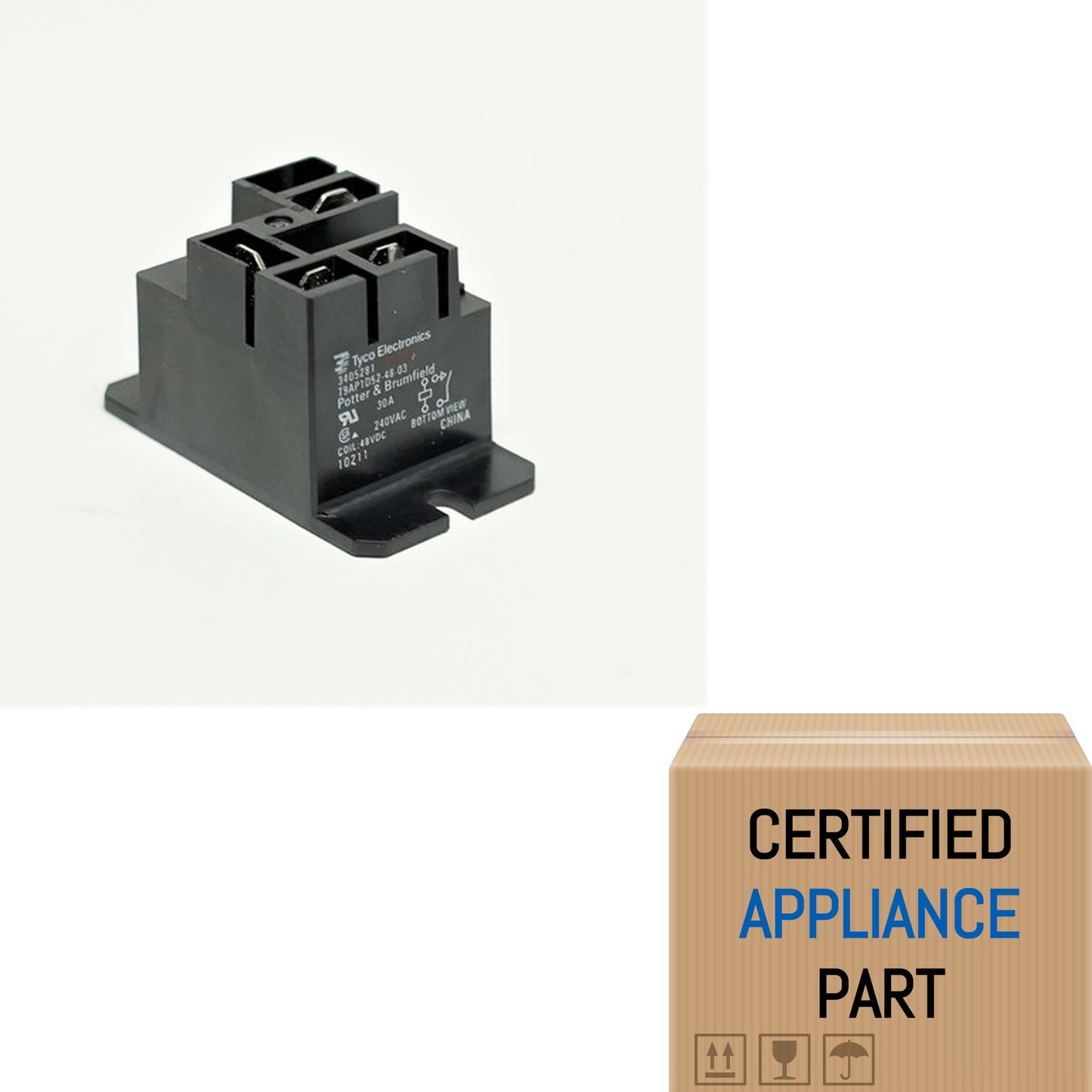A3 3405281 for Whirlpool Kenmore Clothes Dryer Power Relay WP3405281