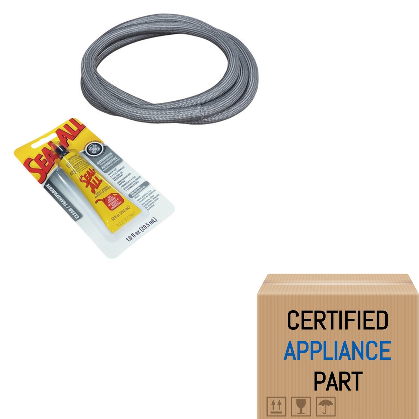 A8 Part W10861521 Dryer Door Seal for Estate with Adhesive