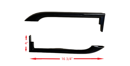 57407711-A5 For Frigidaire Refrigerator Black Door Handle Set 2 Pieces Part # Model