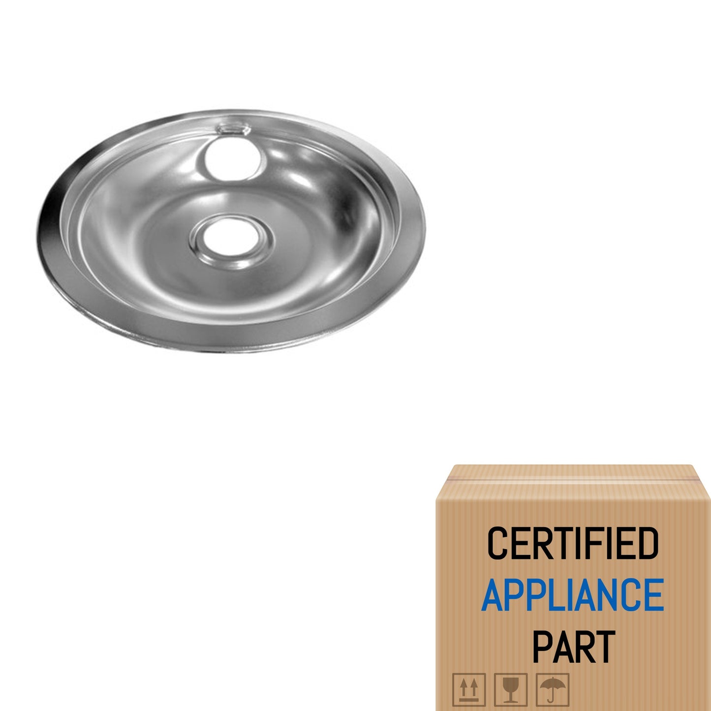 A2 Bulk 316048413 8" Chrome Stove Drip Pan Bowl for Electrolux Tappan Range