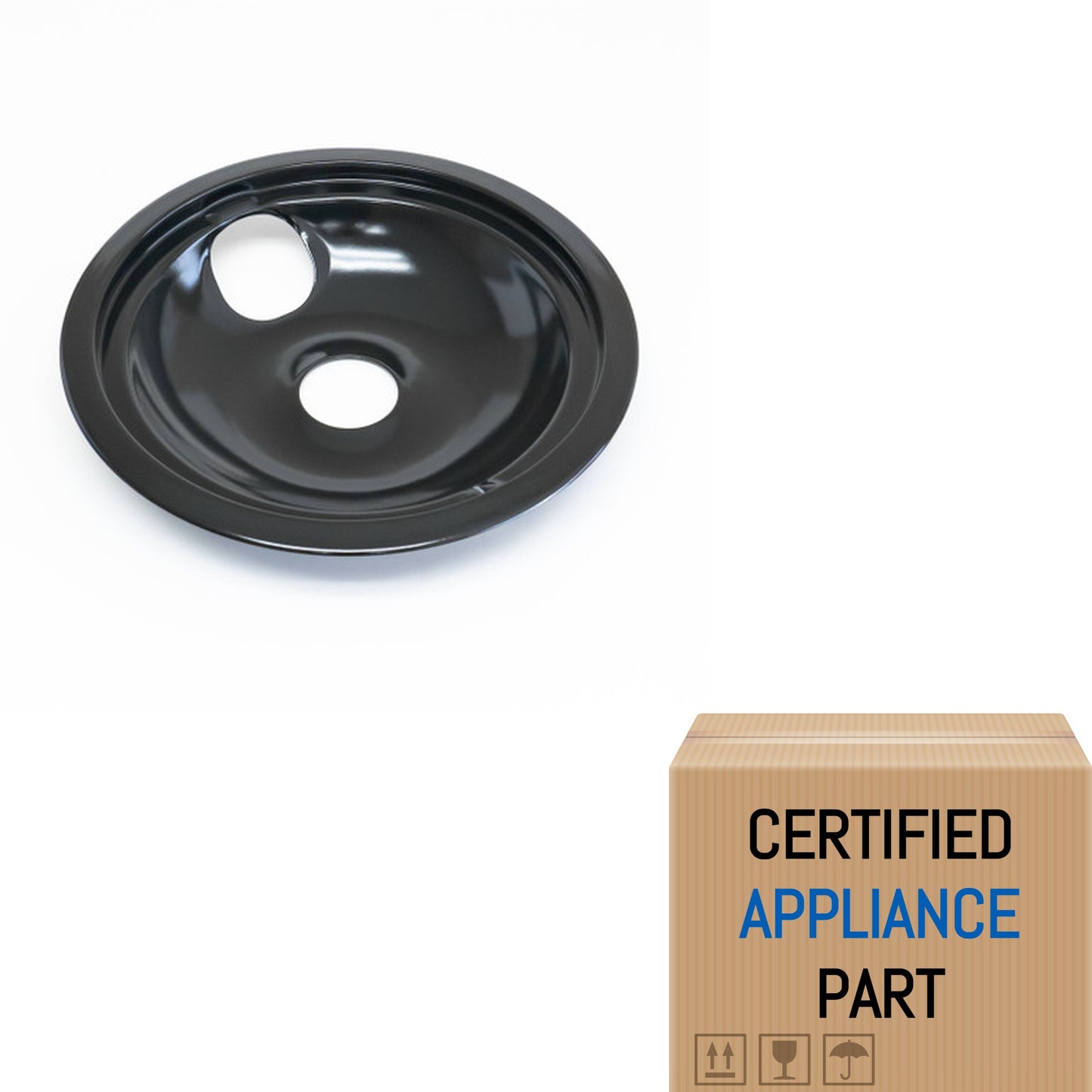 A2 WB31M19 8" Porcelain Stove Drip Pan Bowl for GE Range