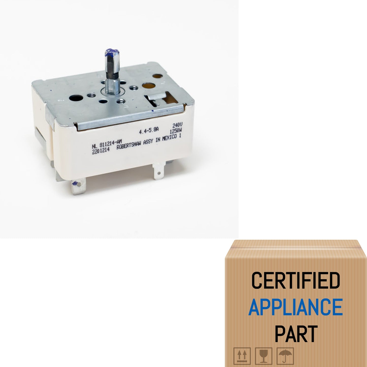 A1 Robertshaw 811214 Range Stove Burner Infinite Switch for Kenmore WB24T10022