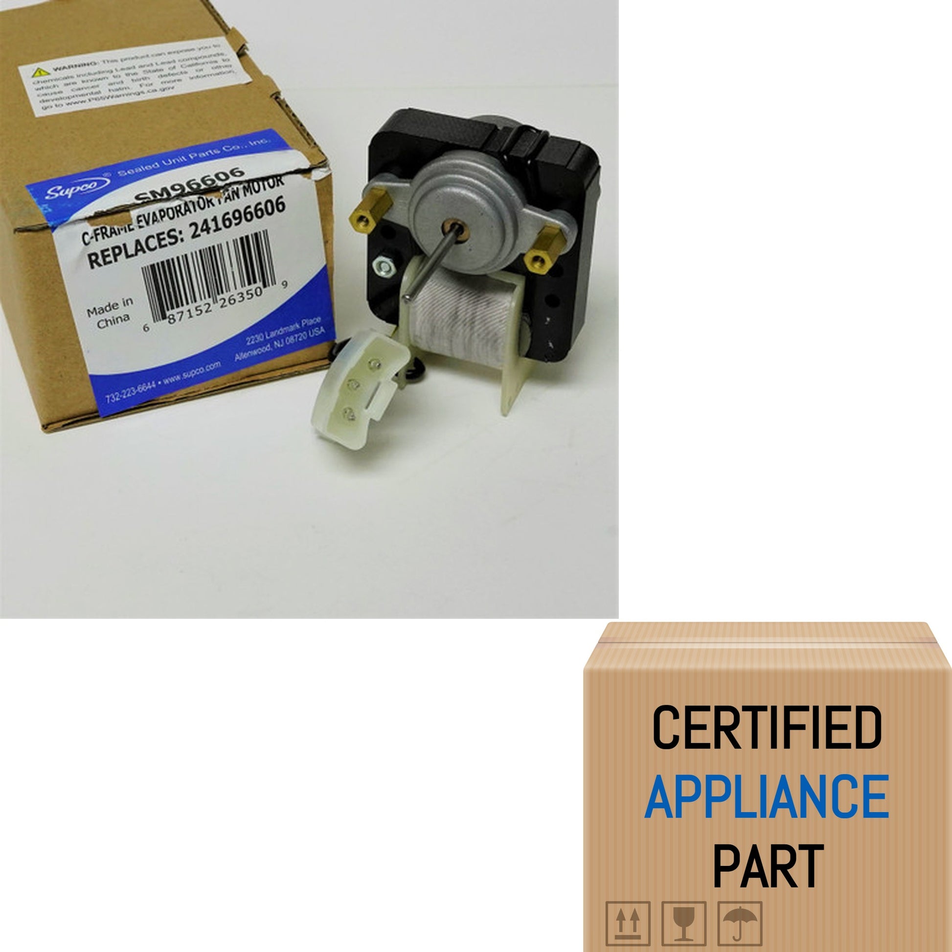 A7 SM96606 Refrigerator Condenser Fan Motor for Tappan 241696606
