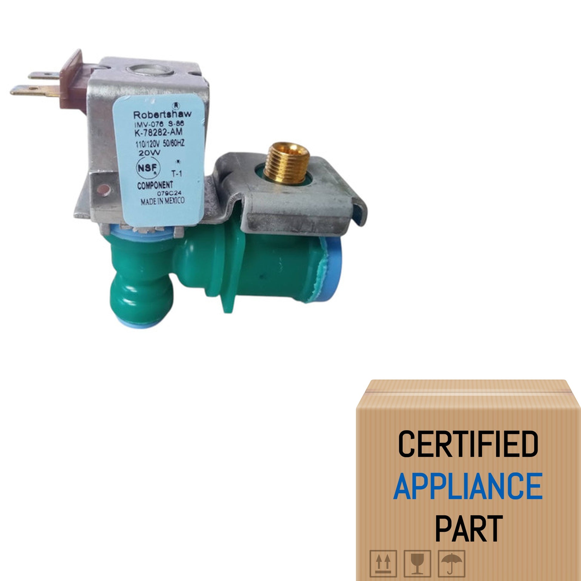 A4 Robertshaw K-78282 for Whirlpool Refrigerator Water Valve W10394076 WPW103940