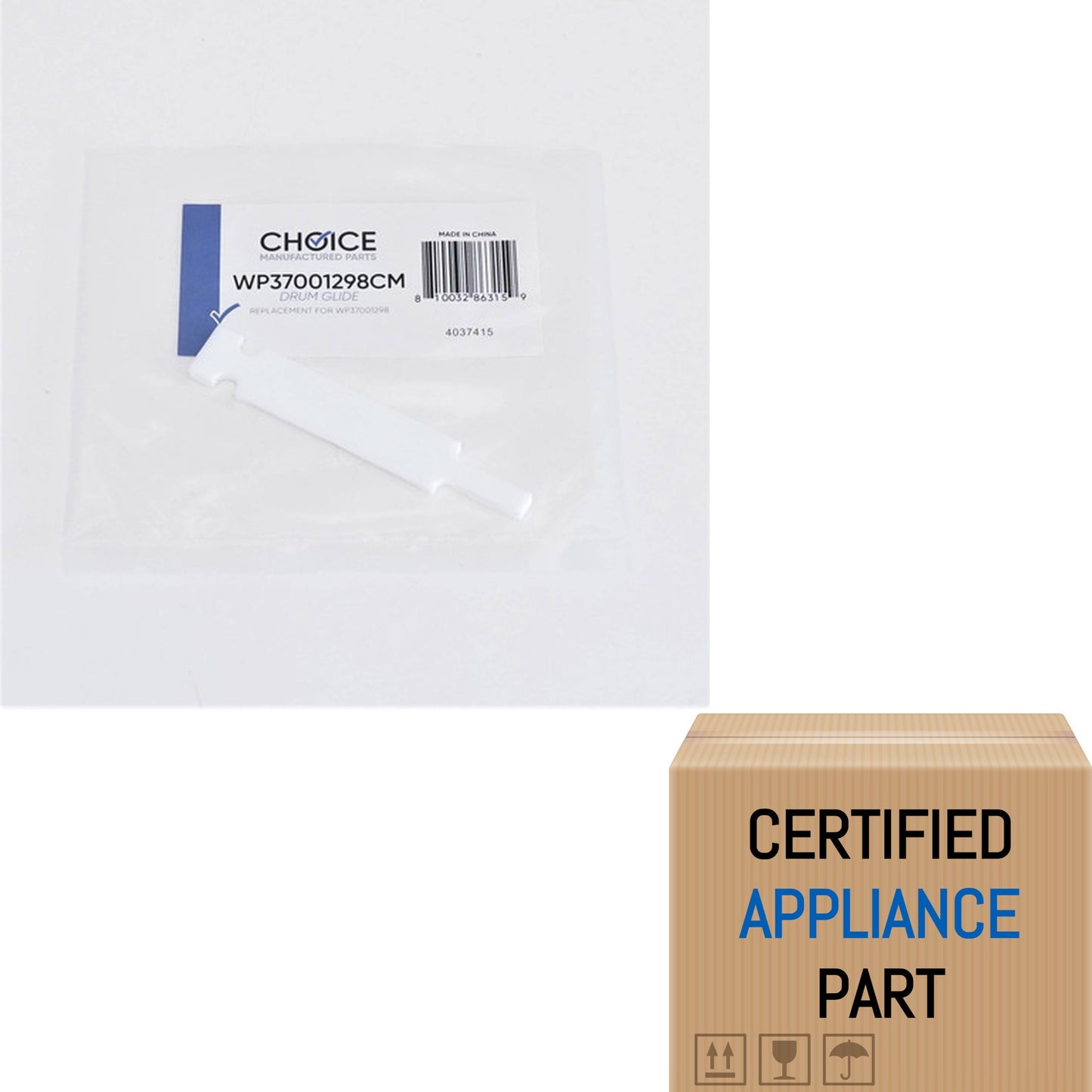A1 WP37001298 for Admiral Maytag Dryer Drum Glide