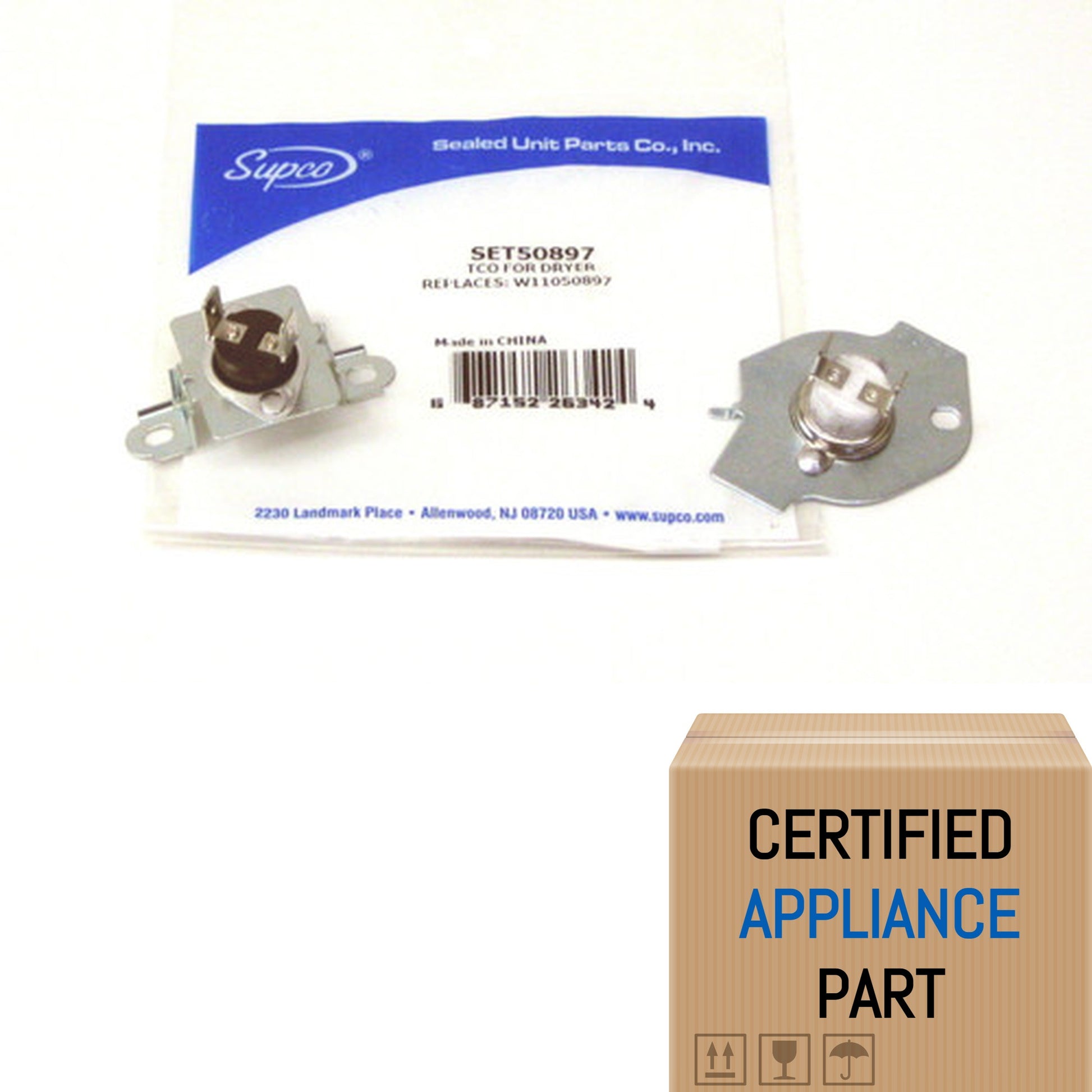 A8 SET50897 Dryer Thermostat Thermal Fuse Replaces W11050897 Crosley