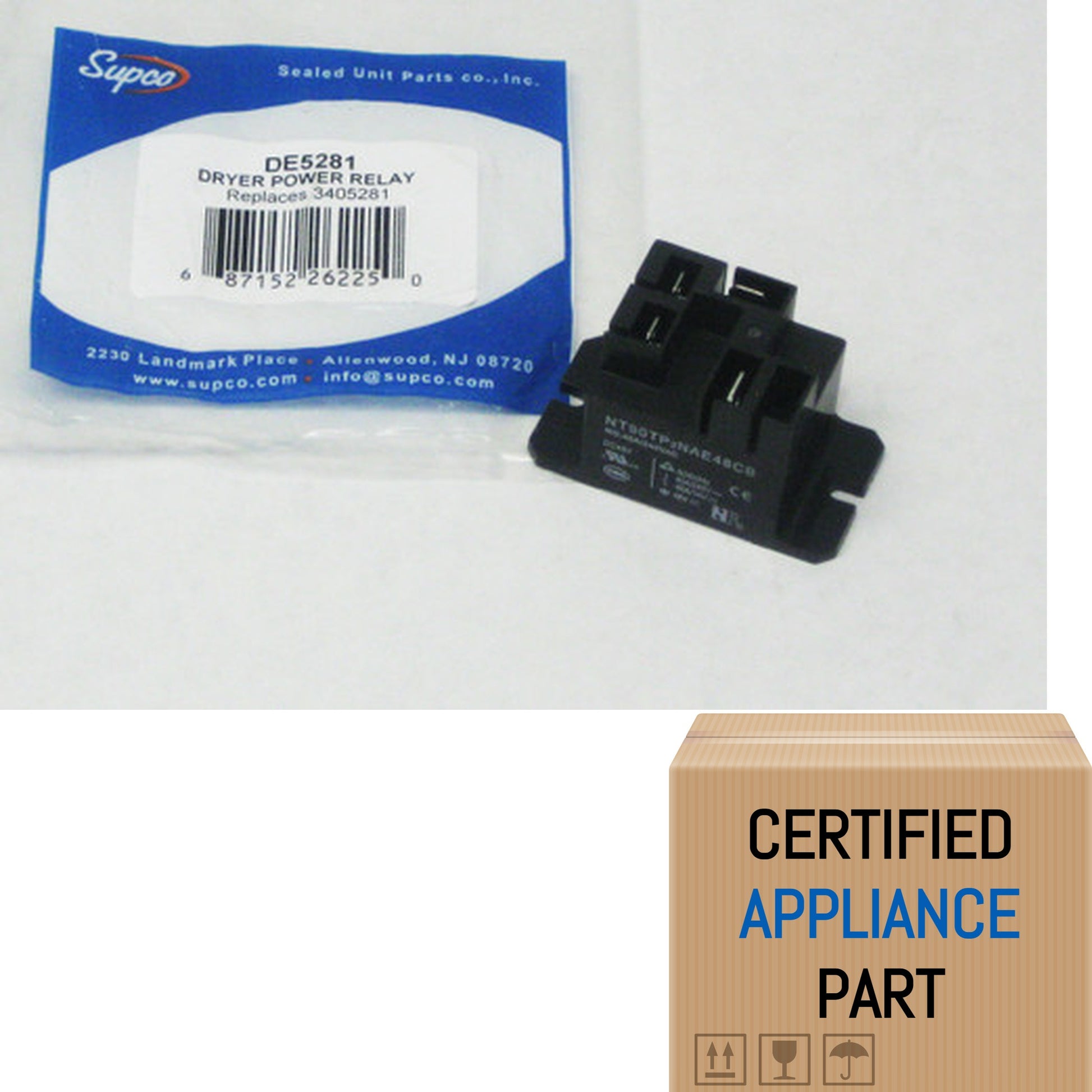 A1 DE5281 Dryer Motor Power Relay for Kenmore 3405281