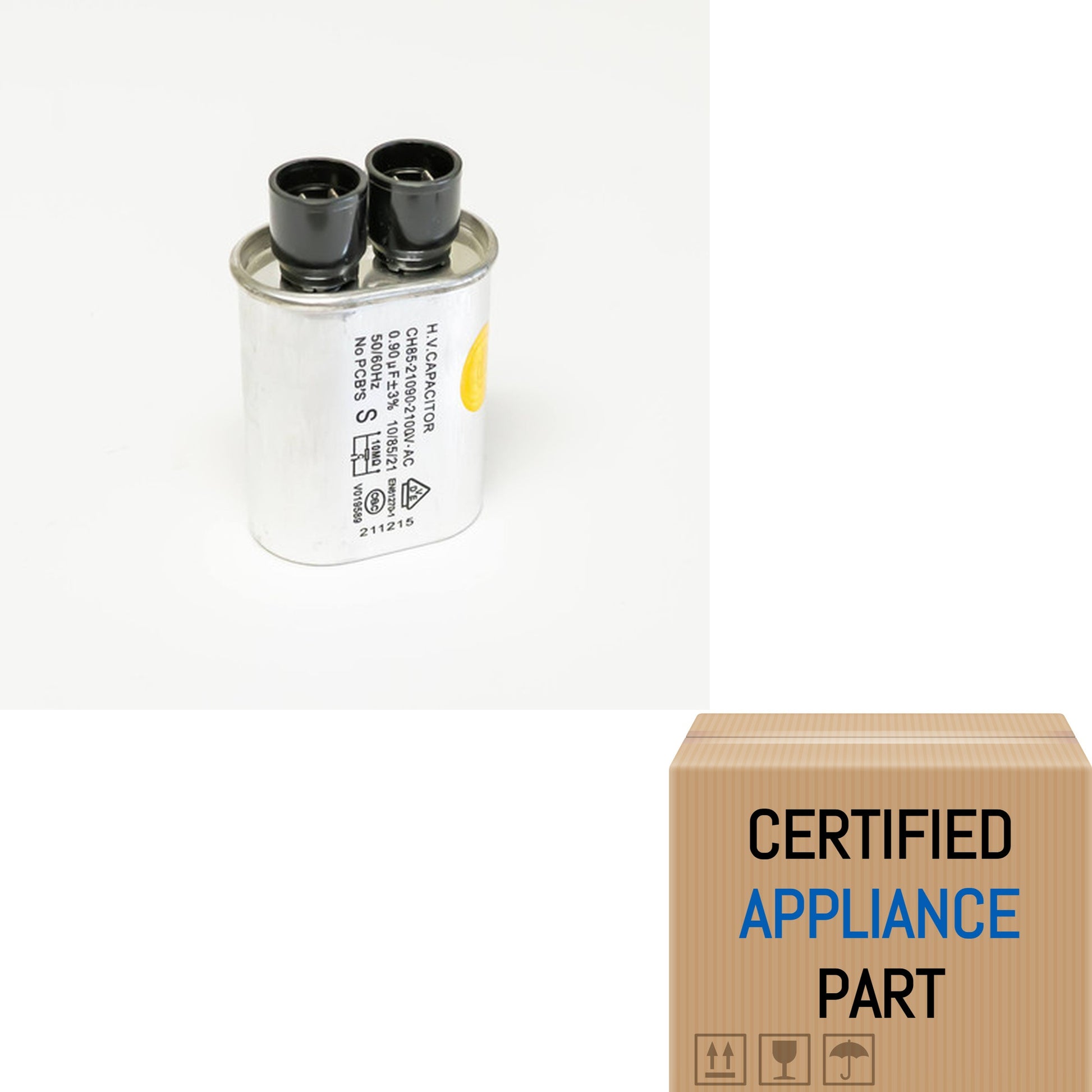 A2 Microwave Capacitor 0.9 MFD x 2100 Volts for Samsung DE96-00269A Hotpoint WB2