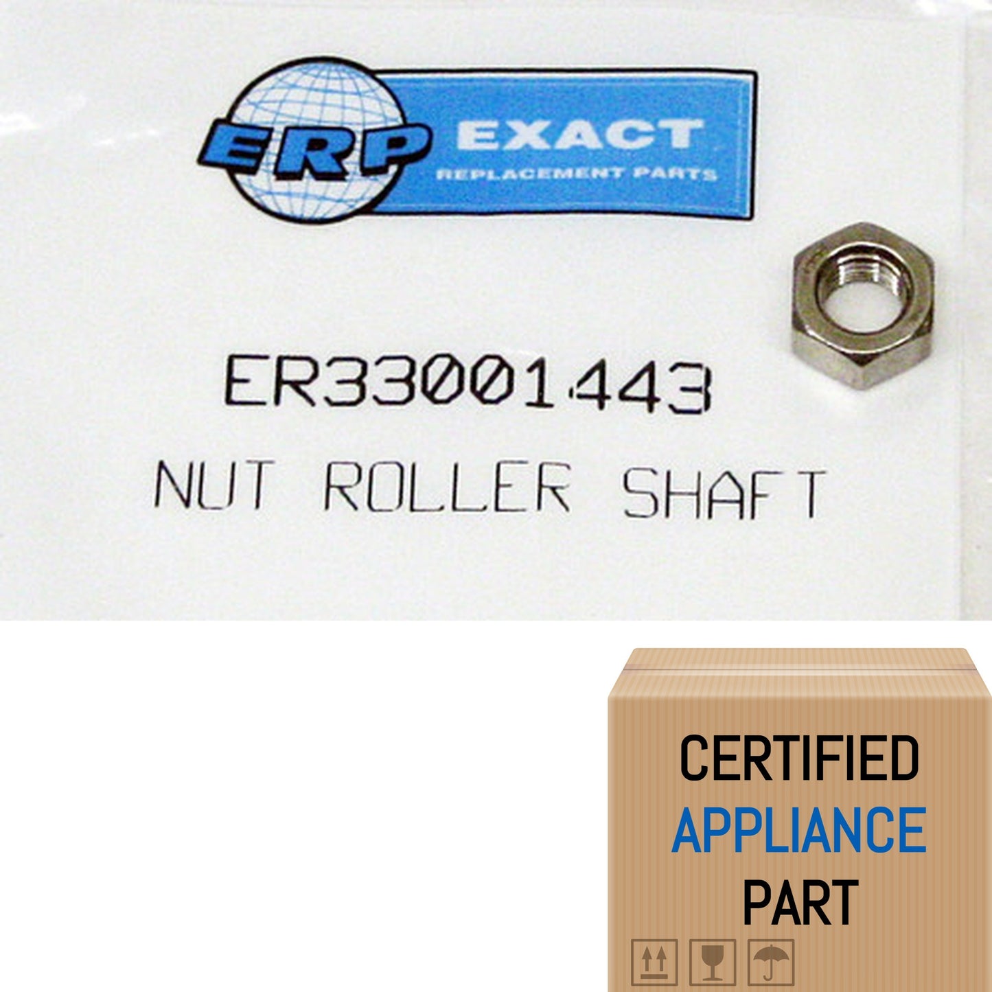 A2 Exact 33001443 Clothes Dryer Hex Nut, Roller Shaft for Maytag WP33001443 AP60