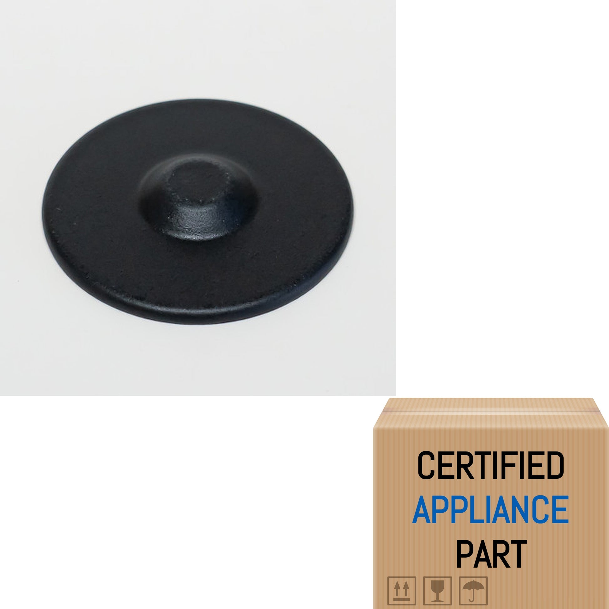 A3 Gas Range Burner Single Cap Black for Maytag, Maytag Amana WPW10183370