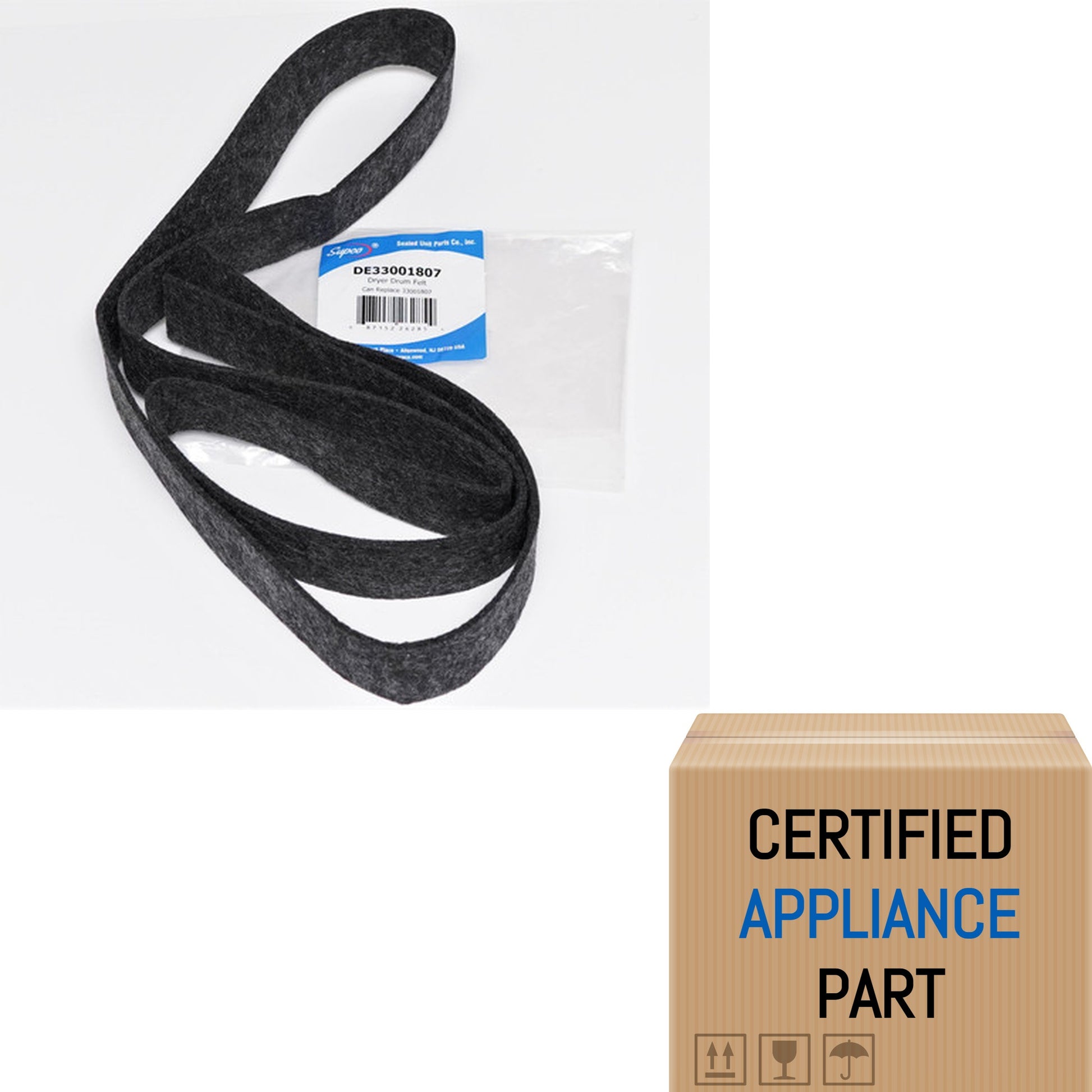 A2 DE33001807 Dryer Drum Felt for Maytag 33001807