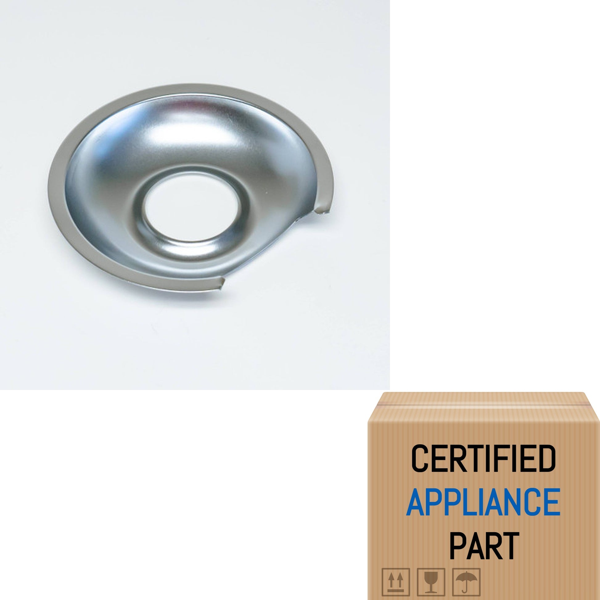 A1 WB32X10012 6" Chrome Stove Drip Pan for GE Range
