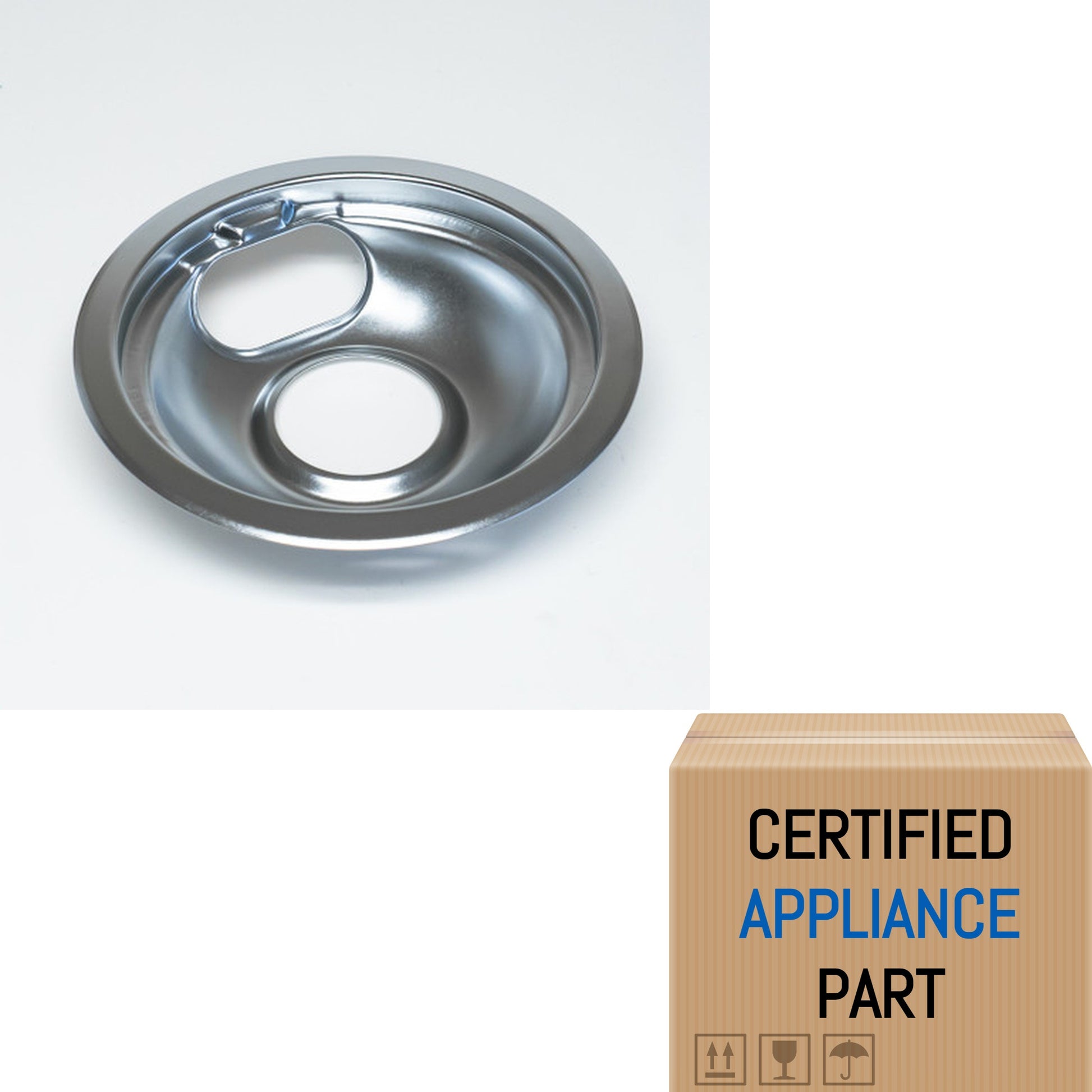 A13 W10196406 6" Chrome Stove Drip Pan Bowl for Estate Range