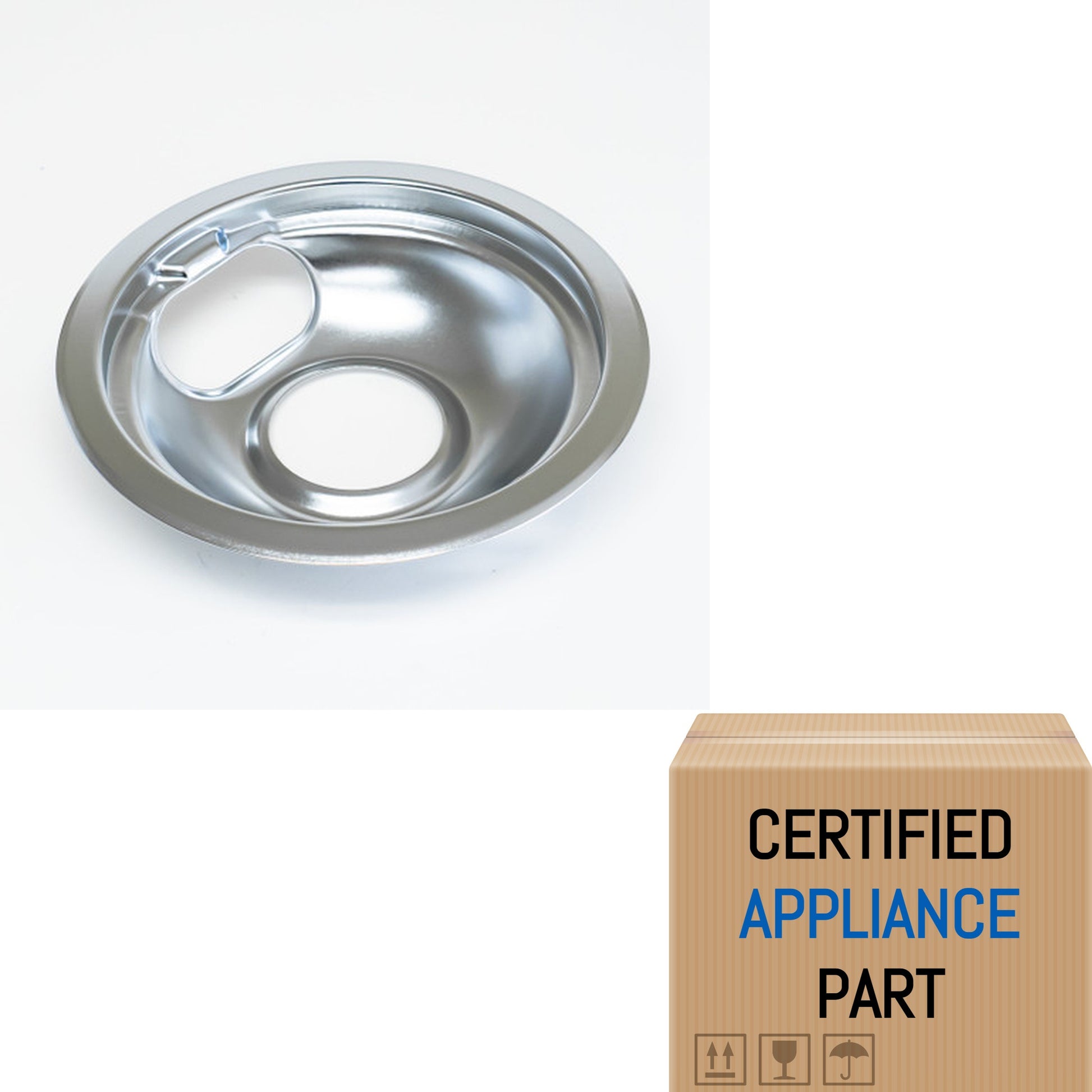 A1 WB32X107 6" Chrome Stove Drip Pan Bowl for Kenmore Range