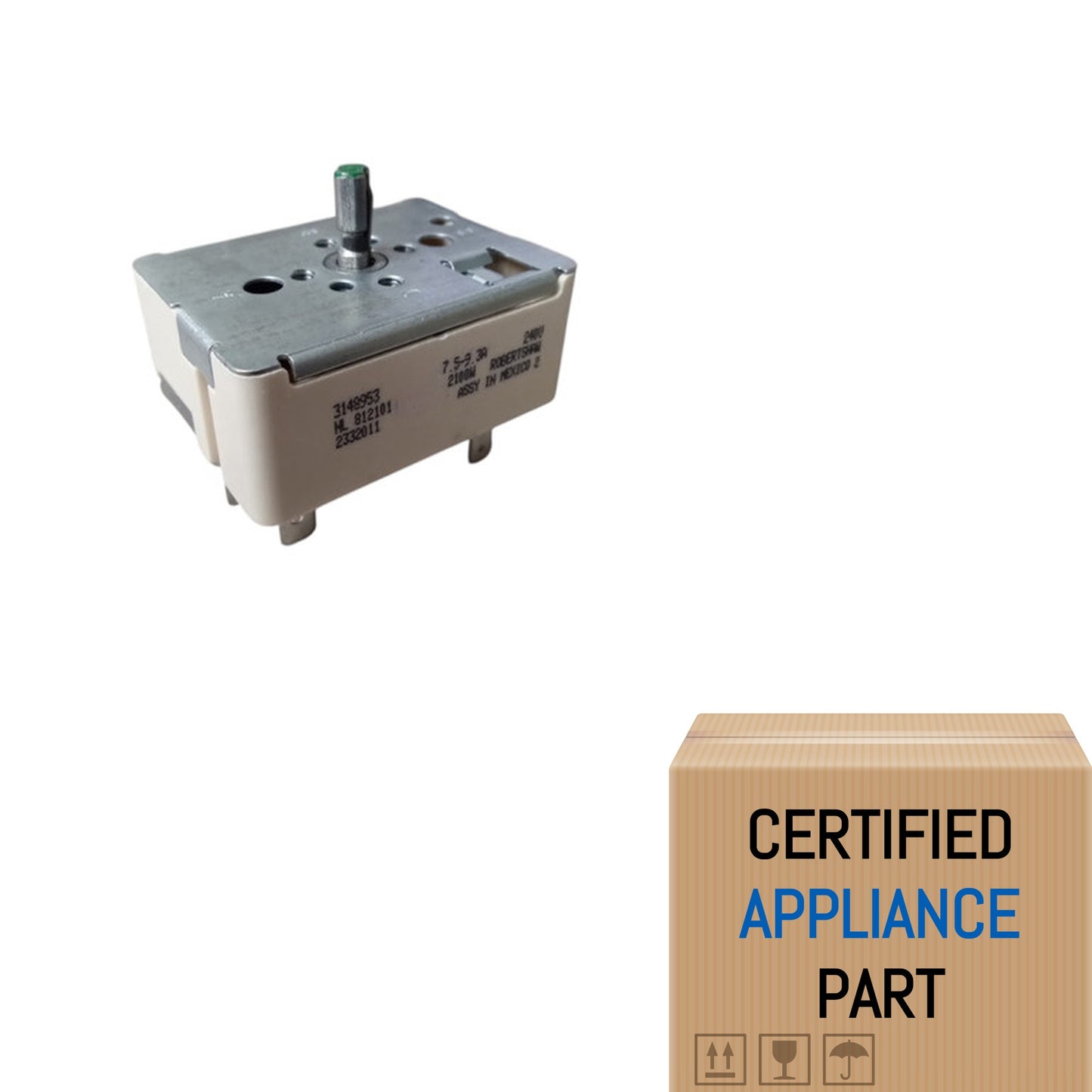 A3 Robertshaw 812101 Range Burner Infinite Control Switch for Kenmore Stoves WP3