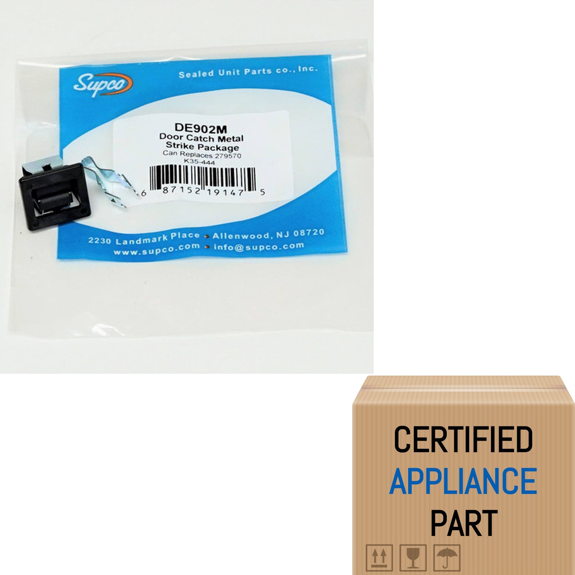 A2 DE902M Dryer Door Latch Kit for Electrolux Kenmore 5303207102