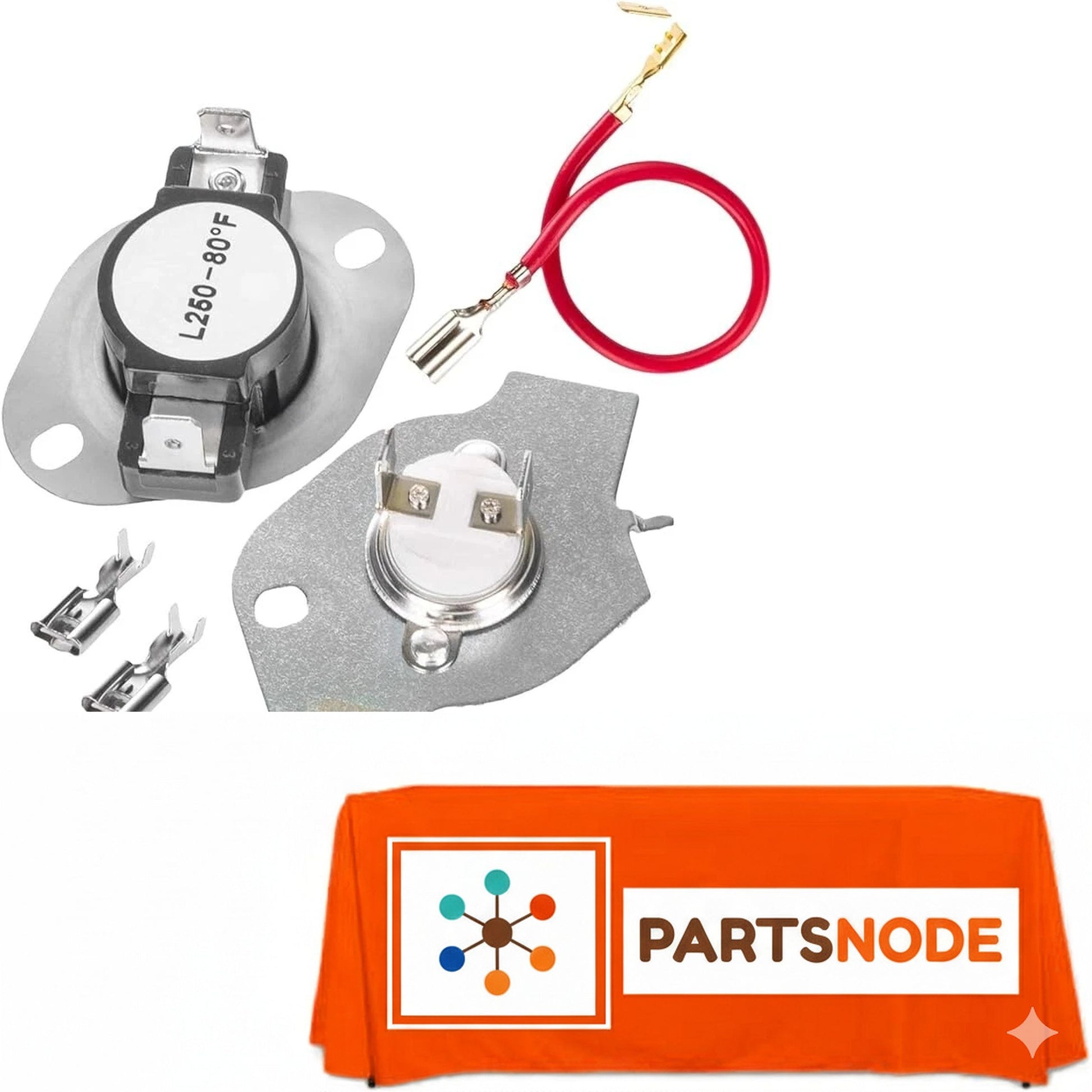 992433-2 For Whirlpool Dryer High Limit Thermostat Thermal Fuse Kit Part # Model