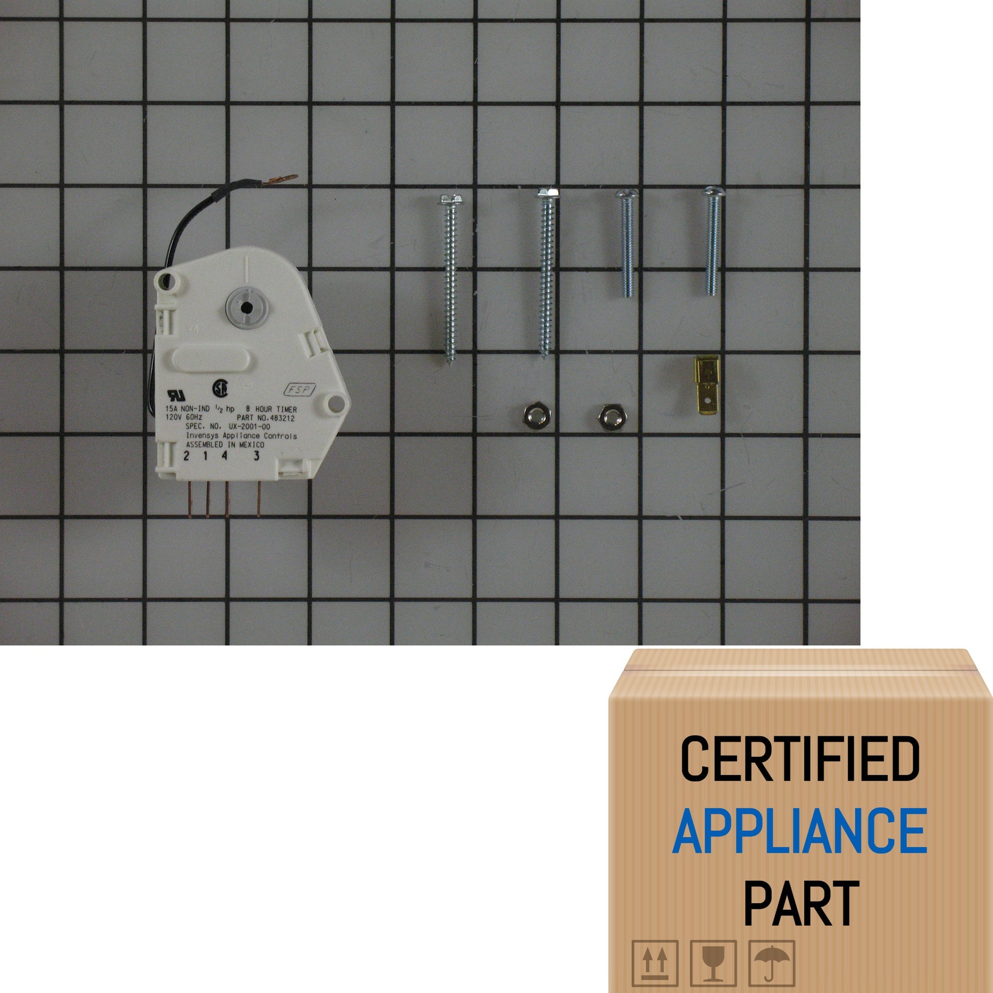2188372-1 For Kenmore Refrigerator OEM Defrost Timer - Whirlpool Fridge Genuine